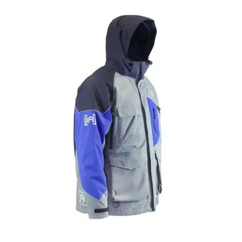 Clam Ice Armor Extreme Advantage Jacket Parka Grey / Black / Blue - Size Large - Picture 3 of 3