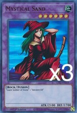 3X Yugioh Mystical Sand GFP2-EN119 ultra raro primera edición casi nuevo