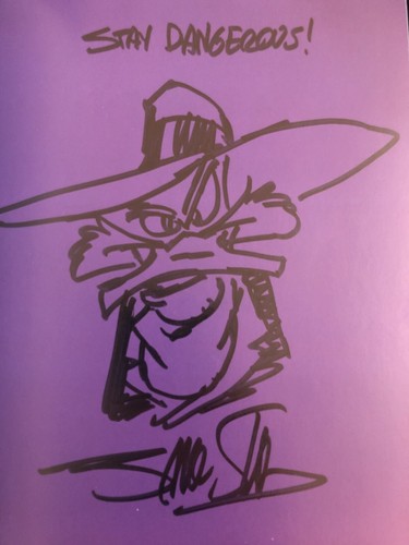 Disney Darkwing Duck Comics Collection #1 Orange Is The New Purple Signed w/ Art - Picture 3 of 3