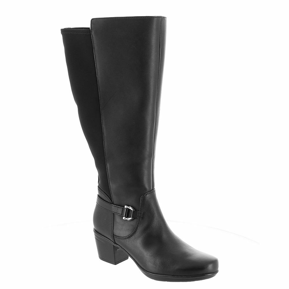 clarks knee high boots wide calf