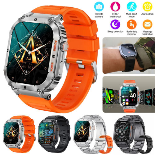 1.96in K57 Pro Smart Watch Clear Bluetooth Call Fitness  Sport Tracker Heart AU - Picture 1 of 28