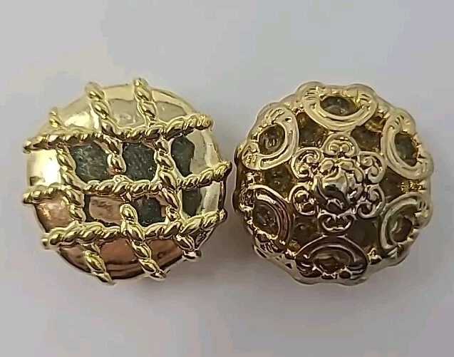 Vintage Fancy Lot Of Woman's Clothing Button Covers Rhinestone Faux Gems Rare - Image 2 of 4