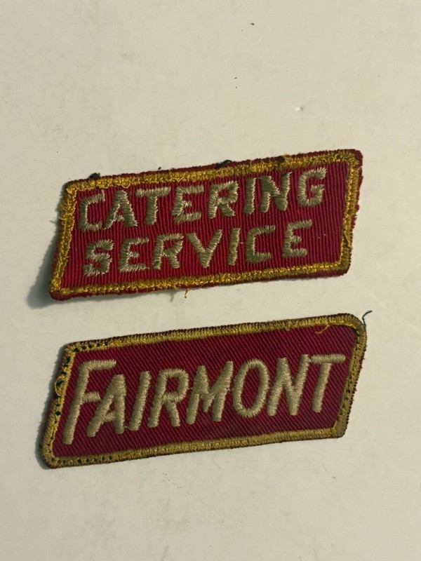 Fairmont  Dairy  Cleveland Ohio 1960's  pair of uniform patches