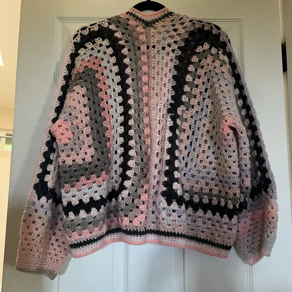 Handmade Crochet  Sweater/Cardigan Size S - Image 4 of 4