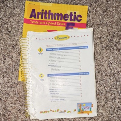 Arithmetic Tests and Speed Drills 5 Teacher's Edition Test Book Mathematics