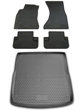 Gummi Kofferraumwanne Fußmatten für Audi A4 B8 8K Avant Set Passform Matten