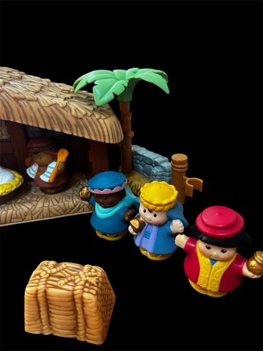 Fisher-Price Little People Deluxe Weihnachtsgeschichte Krippe Set Tablett nicht enthalten - Bild 2 von 4