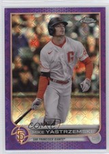 2022 Chrome Logofractor Edition Purple Refractor /250 Mike Yastrzemski #67 0y0n