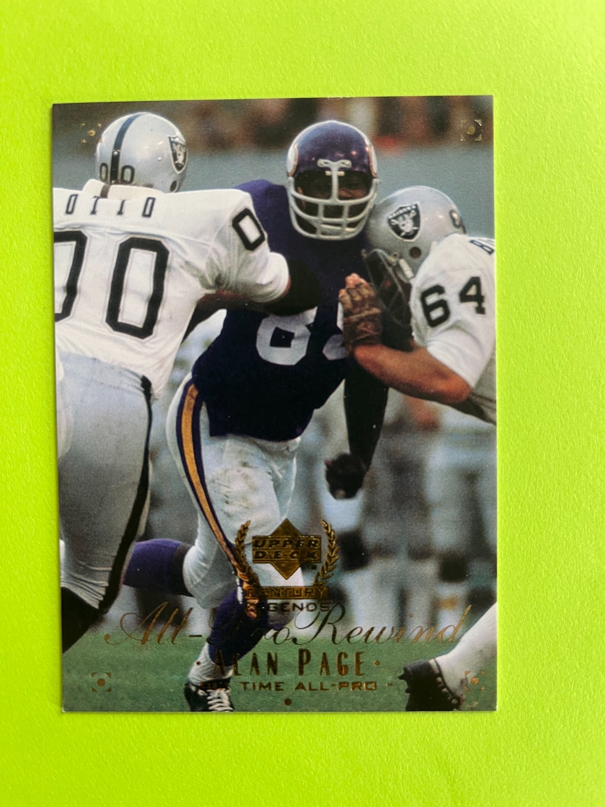 1999 Upper Deck Century Legends #123 Alan Page Minnesota Vikings  NrMt