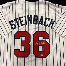 Terry Steinbach Autographed White Pro-Style Jersey Minnesota Twins