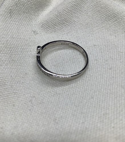 Silver S925 Christian Cross Ring Faith Hope Love Catholic Jewelry Womens Gift R - Picture 2 of 7