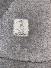 HTF 2021 Little Giraffe Gray Plush Knit Chenille Baby Blanket