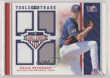 2017 USA Baseball Stars & Stripes Tools of the Trade /199 David Peterson 0i76
