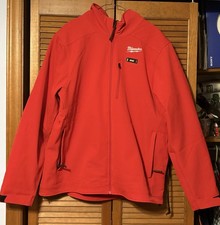 Milwaukee Jacket Mens XLarge Red M12 Heated Gear Full Zip NO BATTERY