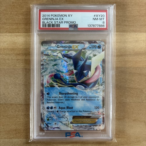 2014 POKEMON XY BLACK STAR PROMO XY20 GRENINJA EX PSA 8