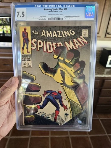 THE AMAZING SPIDER-MAN #67 CGC 7.5 Marvel Comics 1968 Randy Robertson