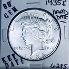 1935 P BU GEM PEACE SILVER DOLLAR UNC MS+++ U.S. MINT RARE KEY COIN 6285