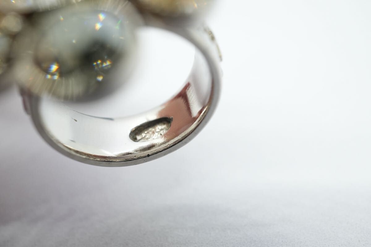 CHANEL Ring  Rhinestone Coco Mark - image 7