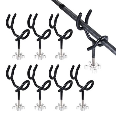 Fishing Rod Holders for Boat, 8 Pack 20 Degree Angle 4 Inch Sure Grip Steel