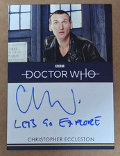 Doctor Who Series 1-4 Christopher Eccleston Inscription Autograph (B)