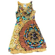 Anthropologie Womens edme & estyllte silk dress floral multicolor Size 2