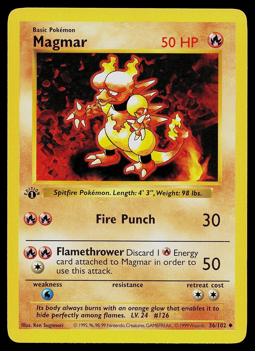 basic magmar pokemon card value Pokemon Card