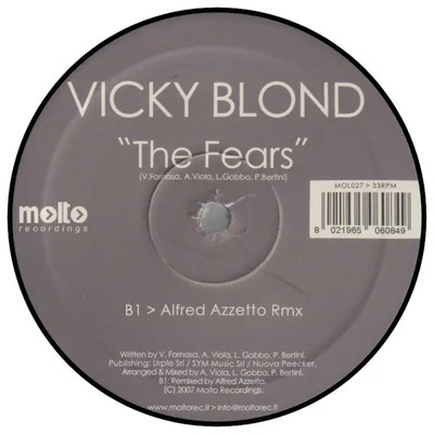 Vicky Blond The Fears Vinyl Single 12inch NEAR MINT Molto Recordings