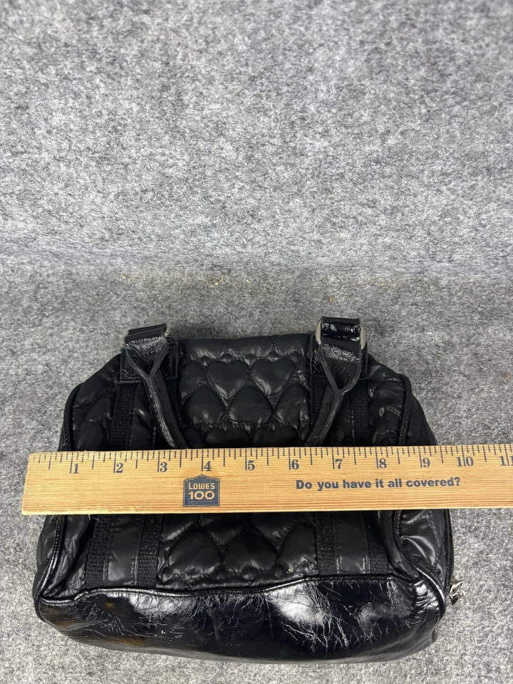 Betseyville by Betsey Johnson Satchel Bag Womens Quilted Heart Purse Handbag - Image 3 of 4