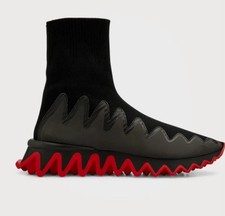 Christian Louboutin Sharky Sock Men’s Flat Black Sneakers US 11.5/EUR 44.5