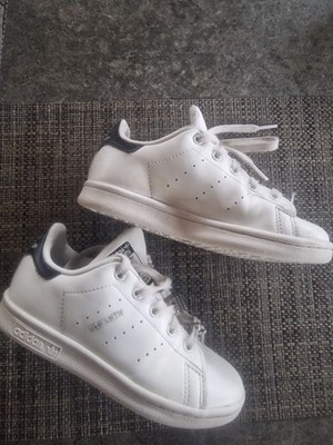 Adidas Kinder Sneaker Stan Smith Gr 29 Weiss Leder