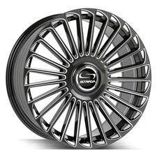 Strada Martello Wheel 20x8.5 20 5x120.65 74.1 Black Single Rim