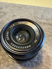 Gemini 1:2.8 28mm MC 49 Lens Japan