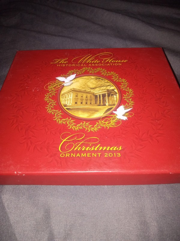 The White House Historical Association Ornament Collection Christmas 2013 NIOB