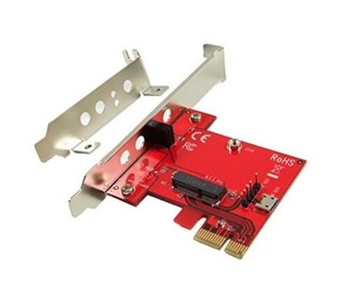 PEXM2150E PCI Express x1 Adapter Card with M.2 Key E Socket - Support M2 E Key
