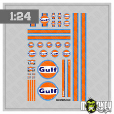 Gulf Design Sticker Set 1:24 1:18 Model Kit S...