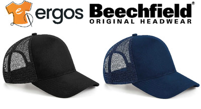 BEECHFIELD SUEDE SNAPBACK TRUCKER Hat Polyester Rear Net Visor