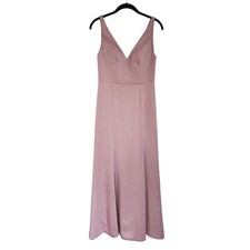 JENNY YOO Blush pink satin gown, sleeveless, size 2, wedding, bridal