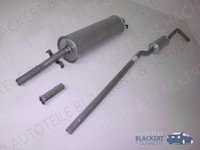 Auspuff Mitteltopf+Endtopf für Mercedes W110 Heckflosse 190DC Diesel 1961-1965