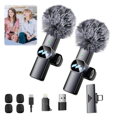 Lavalier Mikrofon Kabellos Mini Ansteckmikrofon Wireless Type-C Handy Microphone