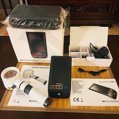Bundle Eschenbach SmartLux Digital Magnifier 5 Inch LCD & System Vario Plus