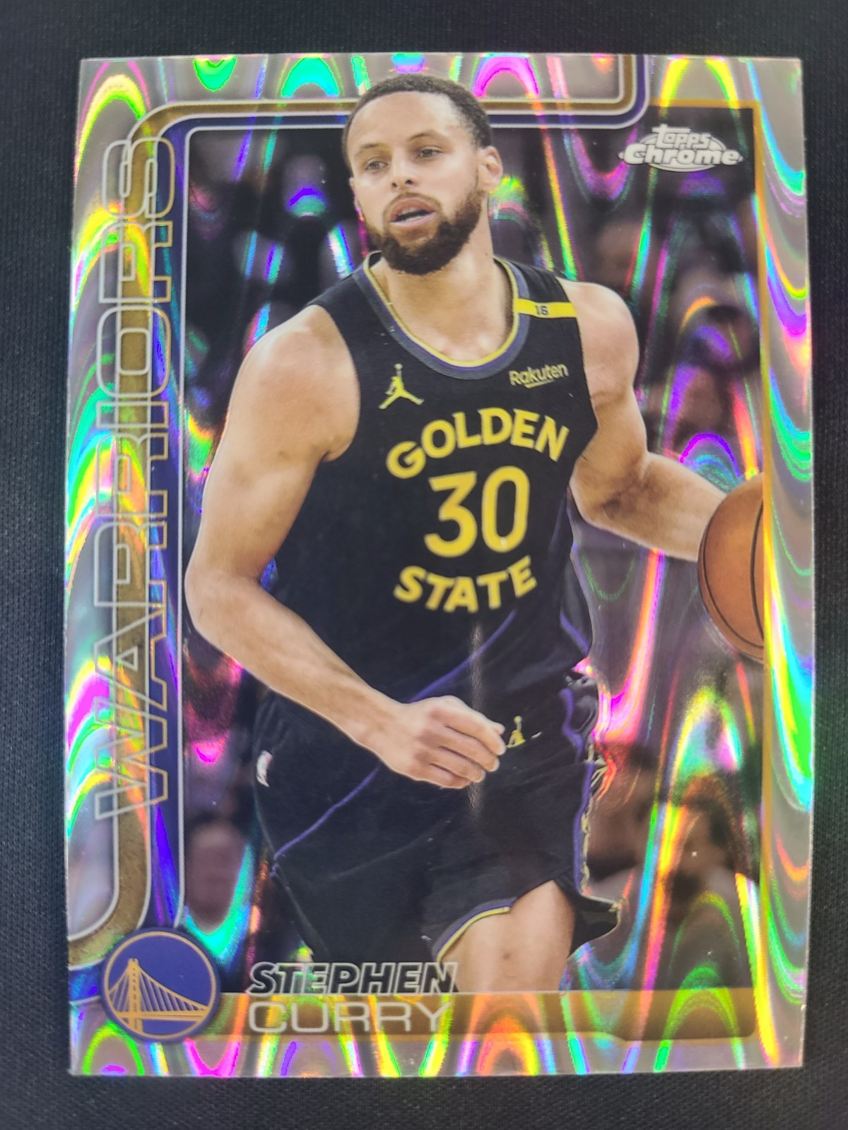 Stephen Curry 2025-26 Topps Chrome #201 RayWave Refractor Warriors 🔥