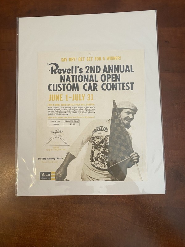 1960s Revell’s Custom Car Contest Ed Roth Promotional Dealer Flyer not Aurora