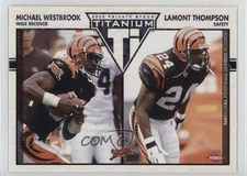 2002 Private Stock Titanium Red /275 Michael Westbrook Lamont Thompson Rookie RC
