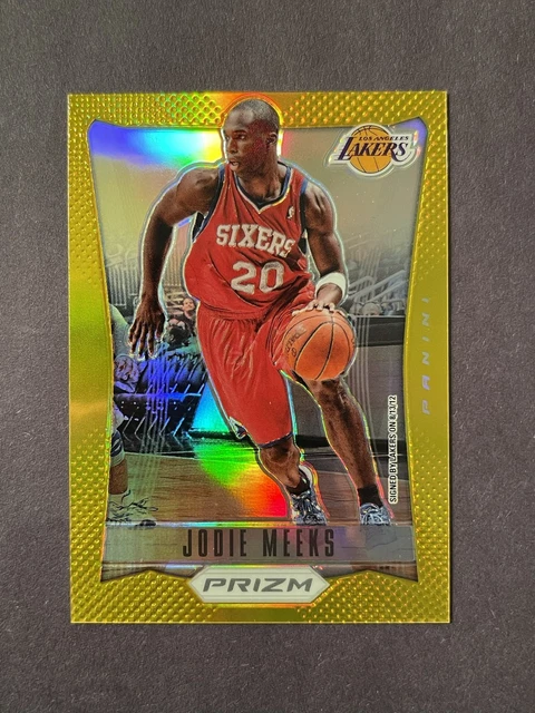 2012-13 Panini Prizm Jodie Meeks Gold /10 Sixers Lakers