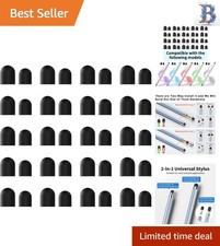 40PCS Universal Rubber Tips for Stylus Pen - High Sensitivity Precision