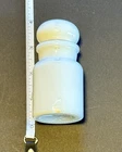Vintage Milk Glass Apothecary Jar with Stopper – Made in Belgium – White Decor