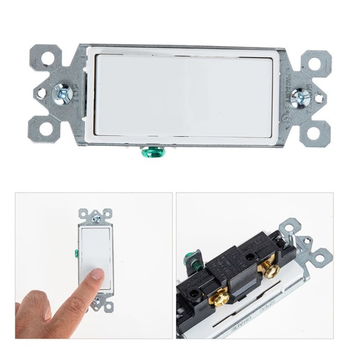 Paddle Light Switch Black Rocker Wall Electrical Switches for Replacement Panel