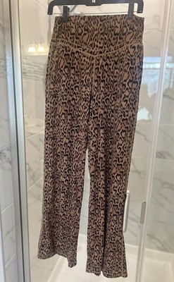 Halara Ultrasculpt Leopard High Waist Tummy Control Yoga Leggings Pockets Medium