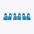 Tractive GPS Dog Tracker Rubber Clips X3 (Standard), Blue, 2.8 Cm