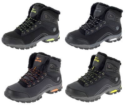 Kinderboots Stiefel Winterschuhe Gefüttert Outdoorstiefel Trekkingboots 36 37